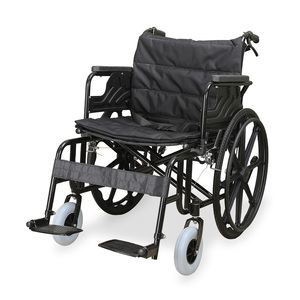 Foldable Wheelchair Lightweight Portable Steel Manual Wheelchair