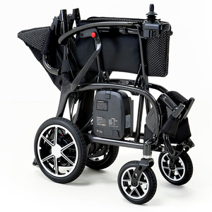 Adult Travel Electric Power Mobility Wheelchair Ultra-Light Carbon Fiber LED Lights Airline Compliance RAPID RA-PW002