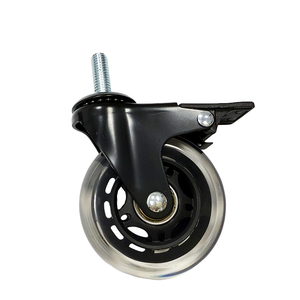 Chenghao 3-Inch Transparent PU Wheel Swivel Caster Wheelchair Parts