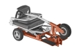 Model 9038ODM-3 Scooter folded state side view