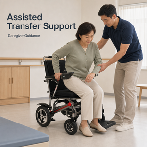 Compact Electric Wheelchair With Folding Storage Design