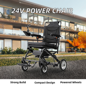 Luxury Foldable Electric Wheelchair with High Power Motor for Outdoor Mobility