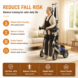 Leyidi Home-use Lightweight Standing And Walking Electric Wheelchair Training System With 20km Range And 100kg Load Capacity